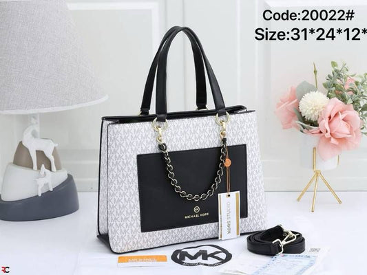 Michael Kors — Women's Handbag (Master Quality | Premium Branding | Complete Packaging) (Black & White)