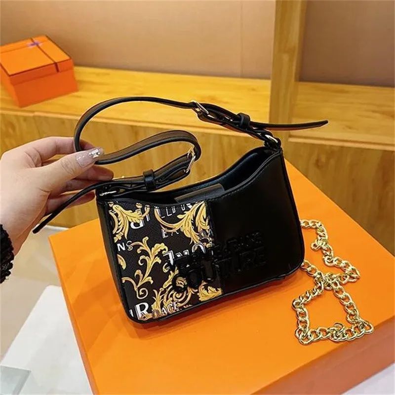 Versace — Women's Cross Shoulder Bag (Master Quality | Dual Strap | Premium Packaging) (Black)