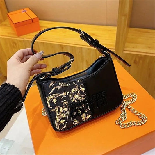 Versace — Women's Cross Shoulder Bag (Master Quality | Dual Strap | Premium Packaging) (Black)