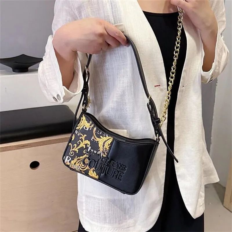 Versace — Women's Cross Shoulder Bag (Master Quality | Dual Strap | Premium Packaging) (Black)