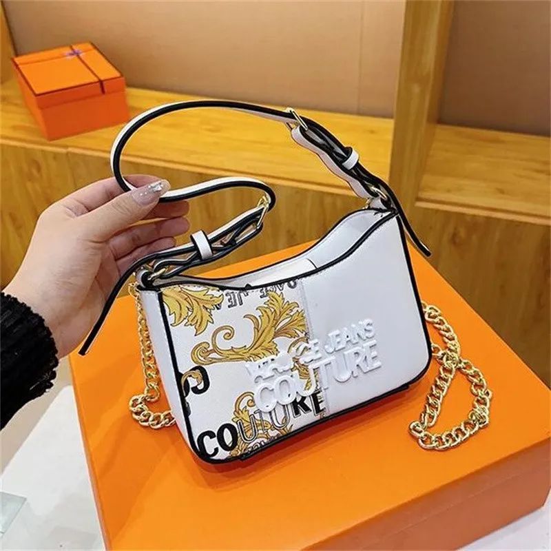 Versace — Women's Cross Shoulder Bag (Master Quality | Dual Strap | Premium Packaging) (White)