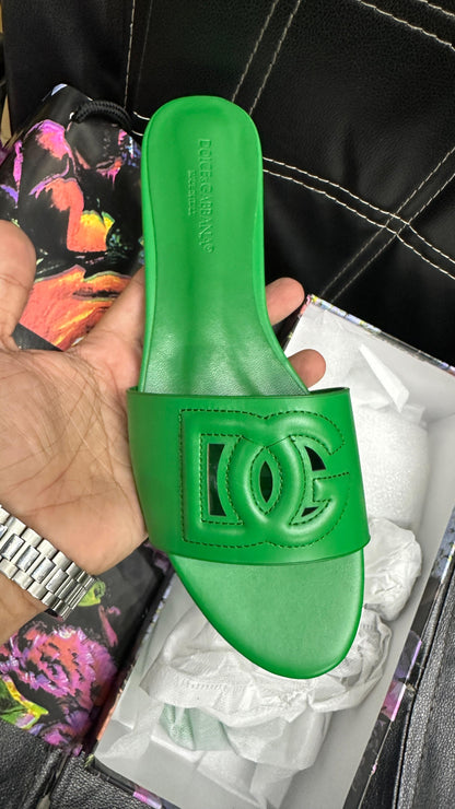 Dolce & Gabbana — Original Women's Slippers (Premium Packaging) (Green)