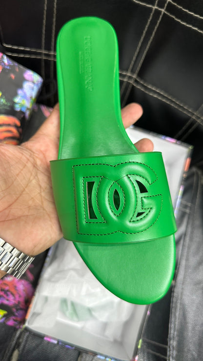 Dolce & Gabbana — Original Women's Slippers (Premium Packaging) (Green)