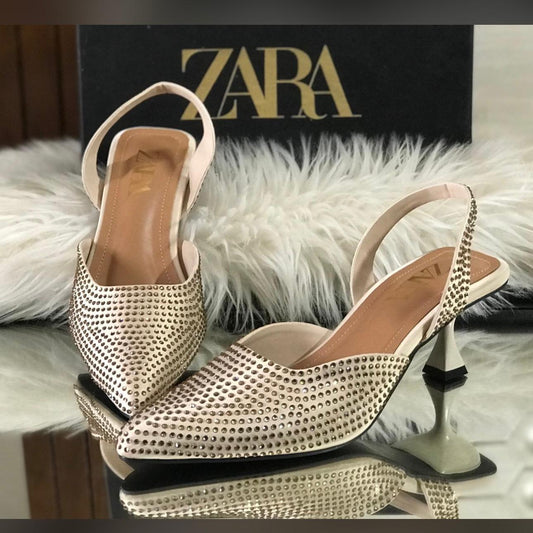 ZARA — Women's Heels (Multiple Colors | All Sizes Available) (Beige)