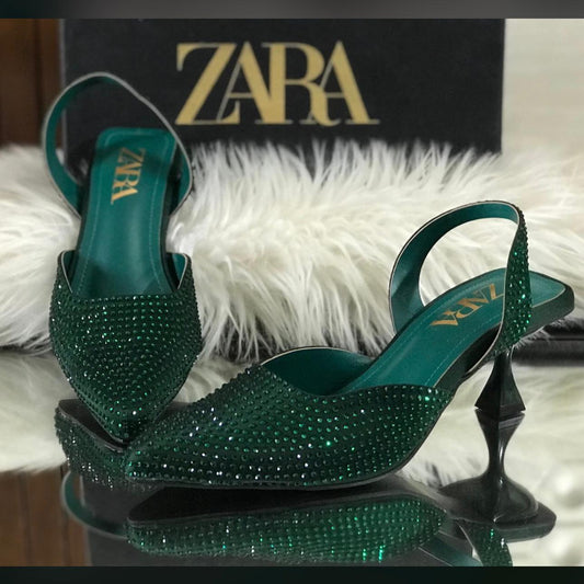 ZARA — Women's Heels (Multiple Colors | All Sizes Available) (Green)