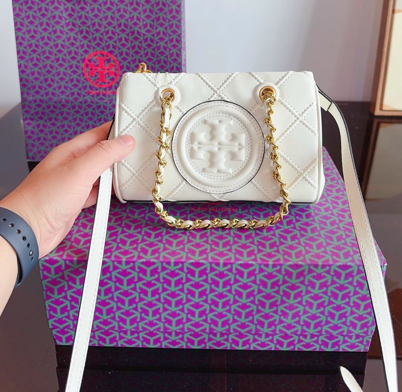 Tory Burch — Spacious Tote Bag (Master Quality | Brand Box & Dust Bag Included) (White)