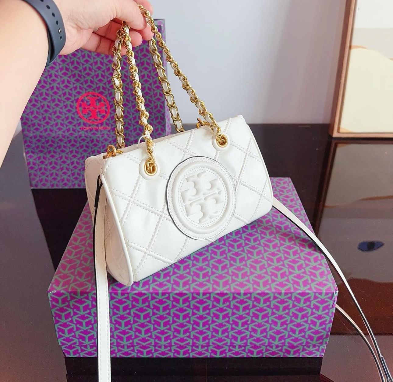 Tory Burch — Spacious Tote Bag (Master Quality | Brand Box & Dust Bag Included) (White)