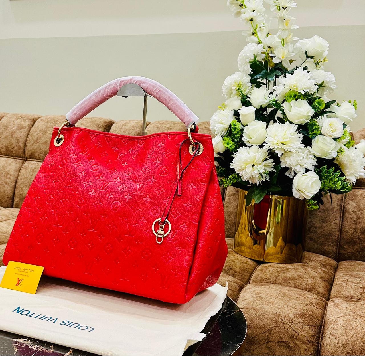 Louis Vuitton — Large Tote Bag (AAA Soft Quality | Dust Bag & Brand Card Included) (Red)