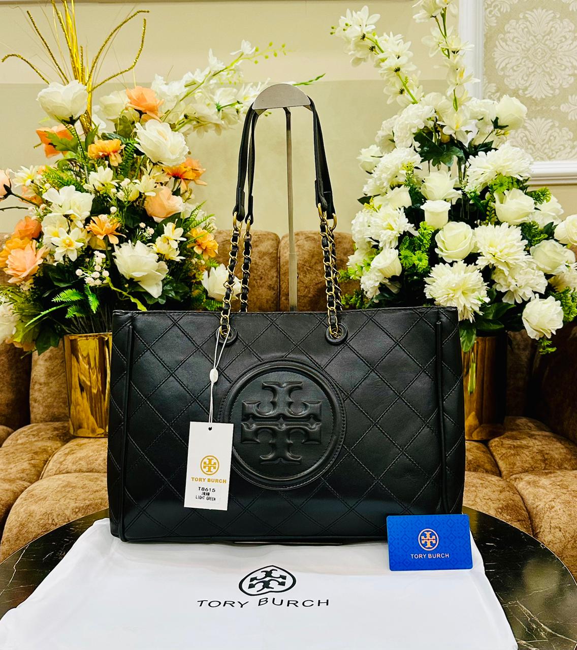 Tory Burch — Premium Quality Bag (AAA Material | Official Model | Card & Dust Bag Included) (Black)