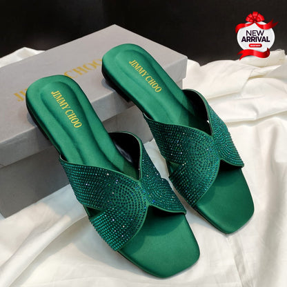 Jimmy Choo Slippers – Premium Restock (Green)