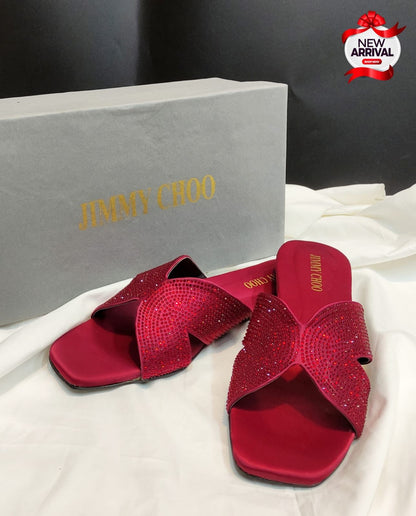 Jimmy Choo Slippers – Premium Restock (Red)