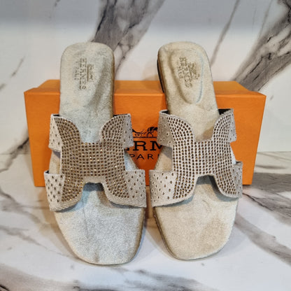 Hermes Stone Flats – Restocked in 5 Gorgeous Colors (Cream)