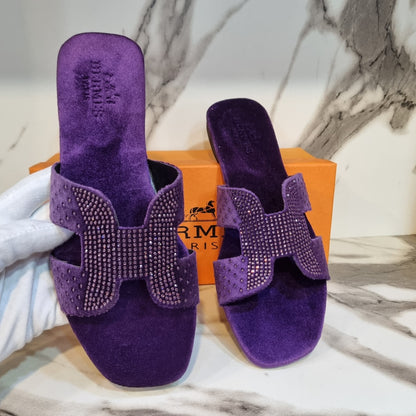 Hermes Stone Flats – Restocked in 5 Gorgeous Colors (Purple)