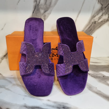 Hermes Stone Flats – Restocked in 5 Gorgeous Colors (Purple)