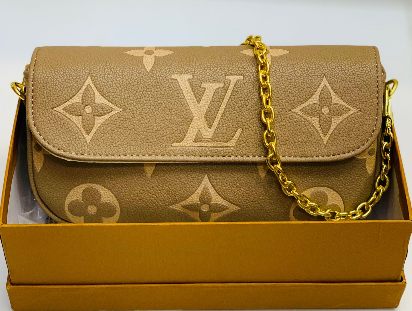 LV Brand Crossbody – Premium Quality (Brown)
