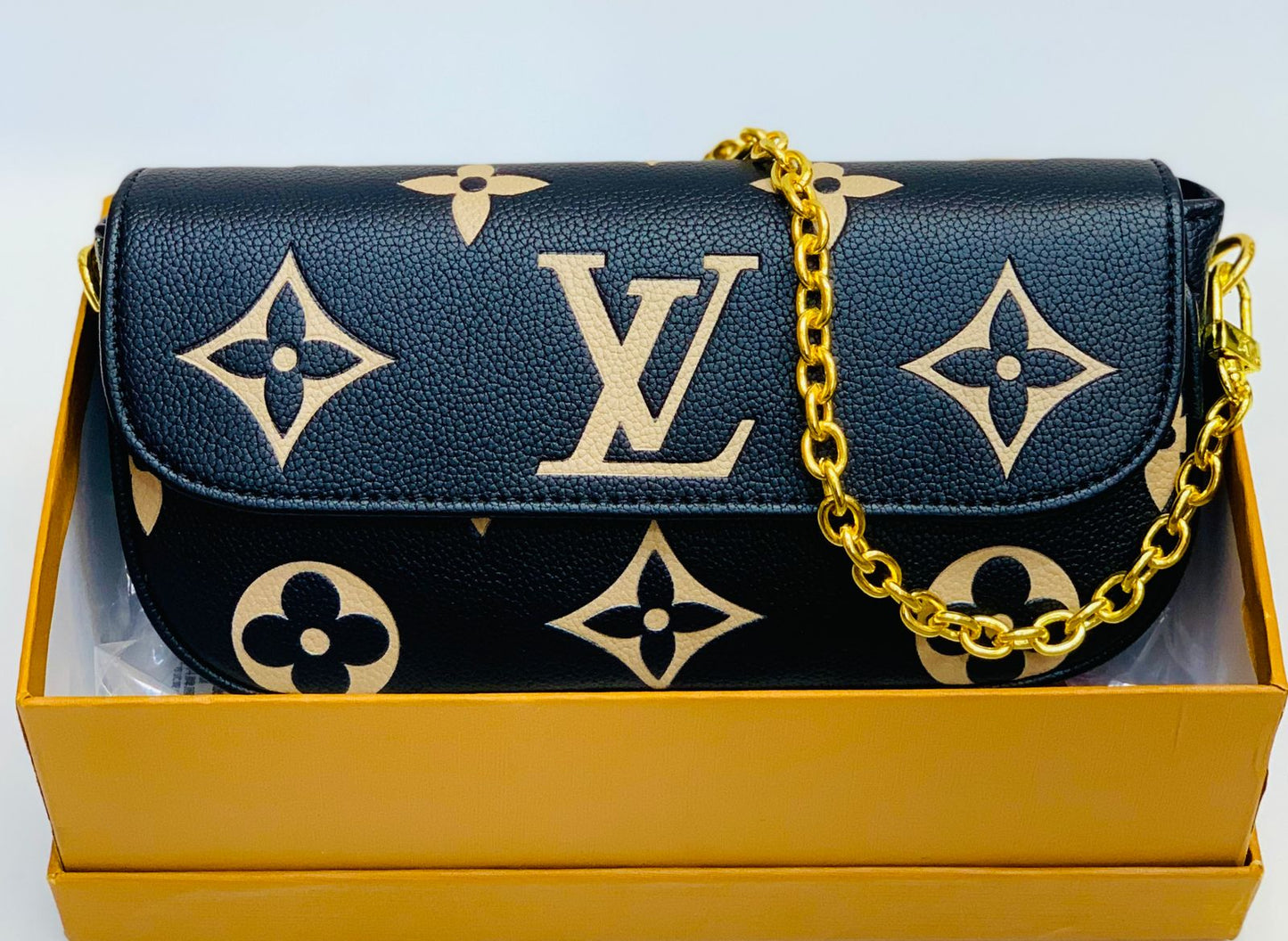 LV Brand Crossbody – Premium Quality (Black)