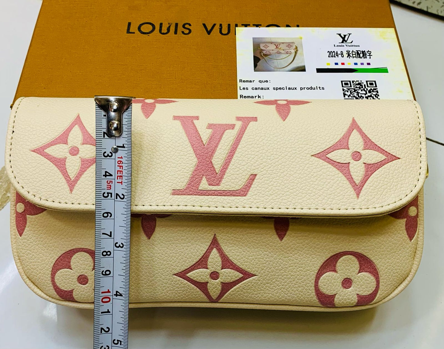 LV Brand Crossbody – Premium Quality (Off White)