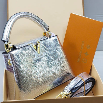 Louis Vuitton Capucines – Crystal Edition (Silver)