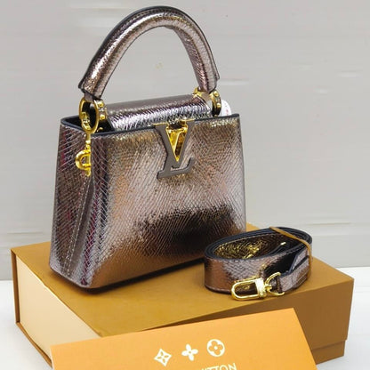 Louis Vuitton Capucines – Crystal Edition (Bronze)