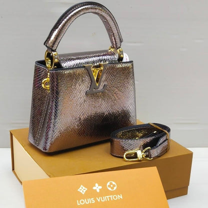 Louis Vuitton Capucines – Crystal Edition (Bronze)