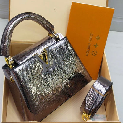 Louis Vuitton Capucines – Crystal Edition (Bronze)