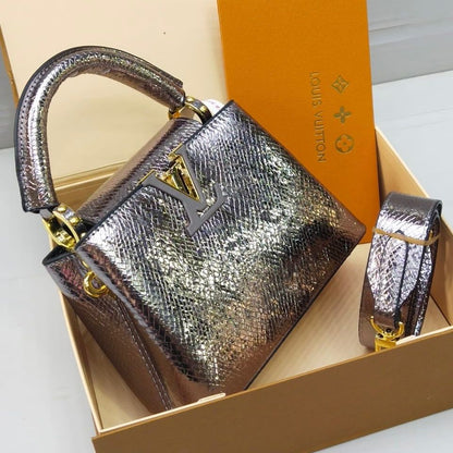 Louis Vuitton Capucines – Crystal Edition (Bronze)