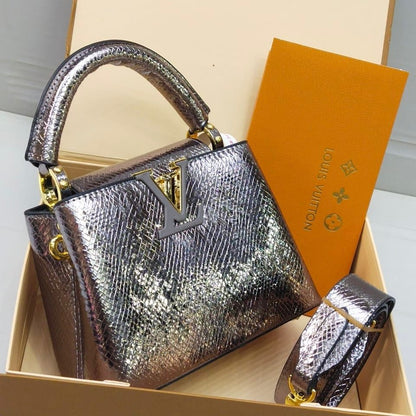 Louis Vuitton Capucines – Crystal Edition (Bronze)