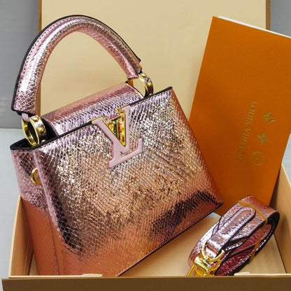 Louis Vuitton Capucines – Crystal Edition (Pink)