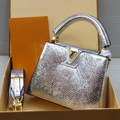 Louis Vuitton Capucines – Crystal Edition (Silver)