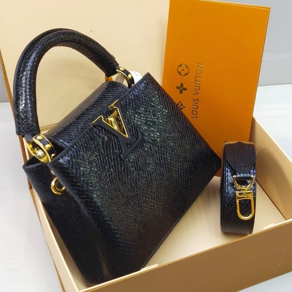 Louis Vuitton Capucines – Crystal Edition (Black)