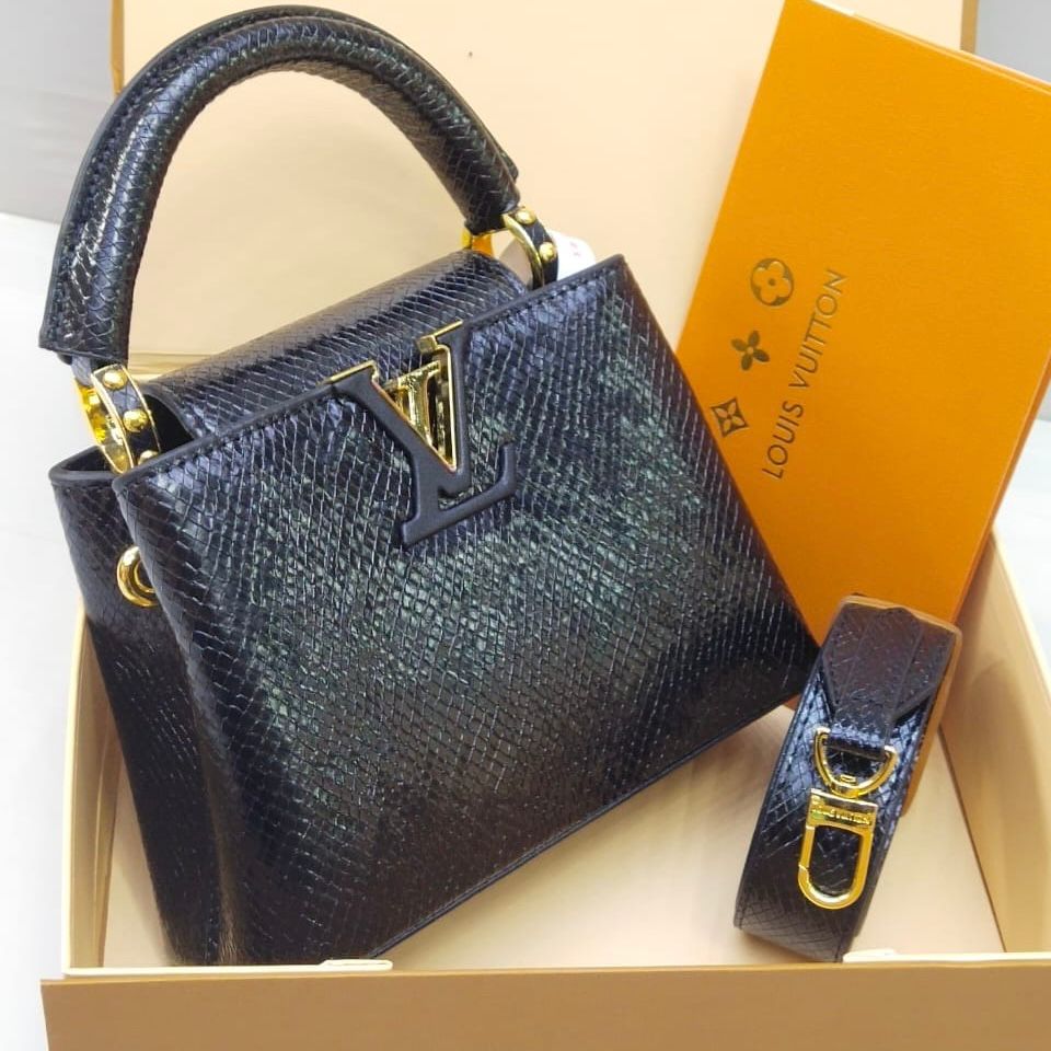 Louis Vuitton Capucines – Crystal Edition (Black)