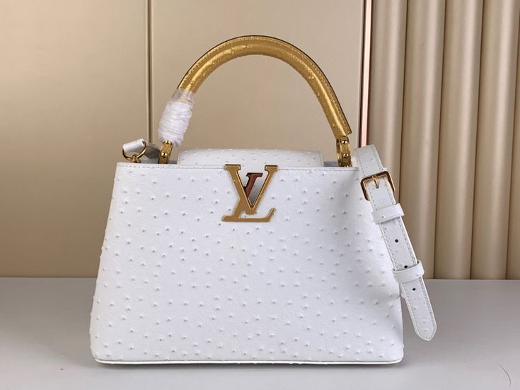 Louis Vuitton Capucines Crystal Edition – Luxury Shoulder Bag (White)
