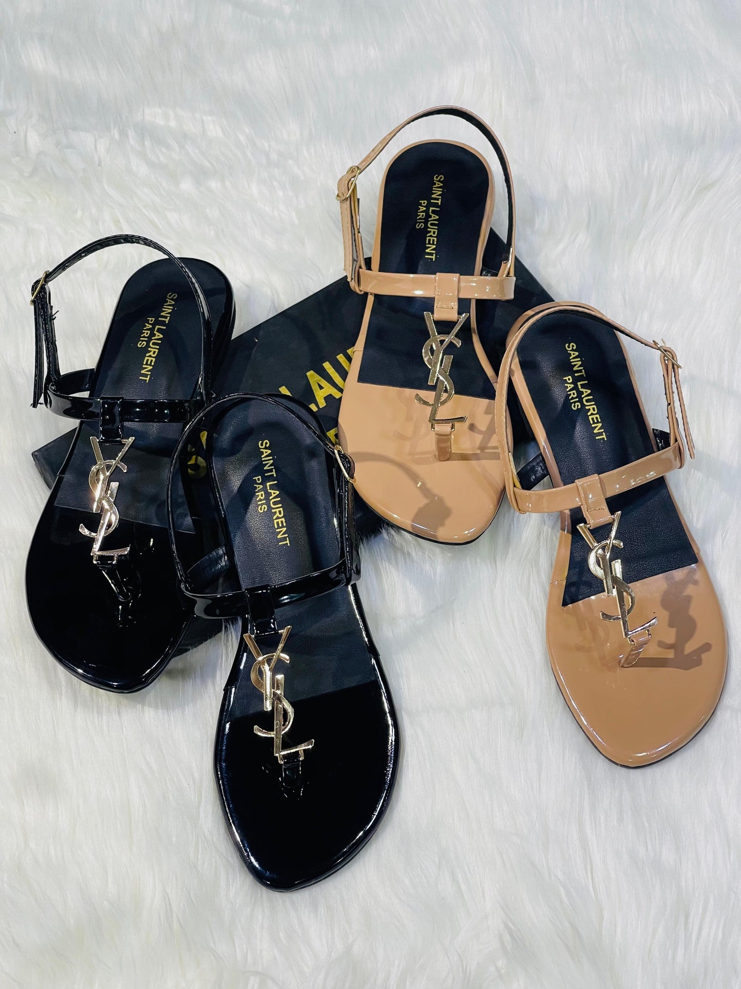 Saint Laurent Sandals – Restocked Edition (Brown)