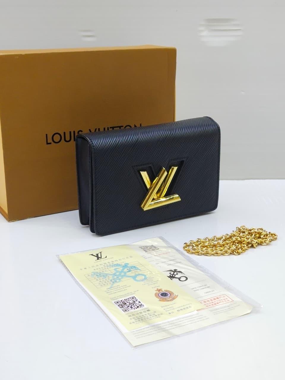 Louis Vuitton New Logo Crossbody Bag – Chic Edition (Black)