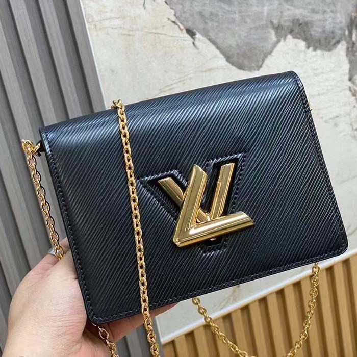 Louis Vuitton New Logo Crossbody Bag – Chic Edition (Black)