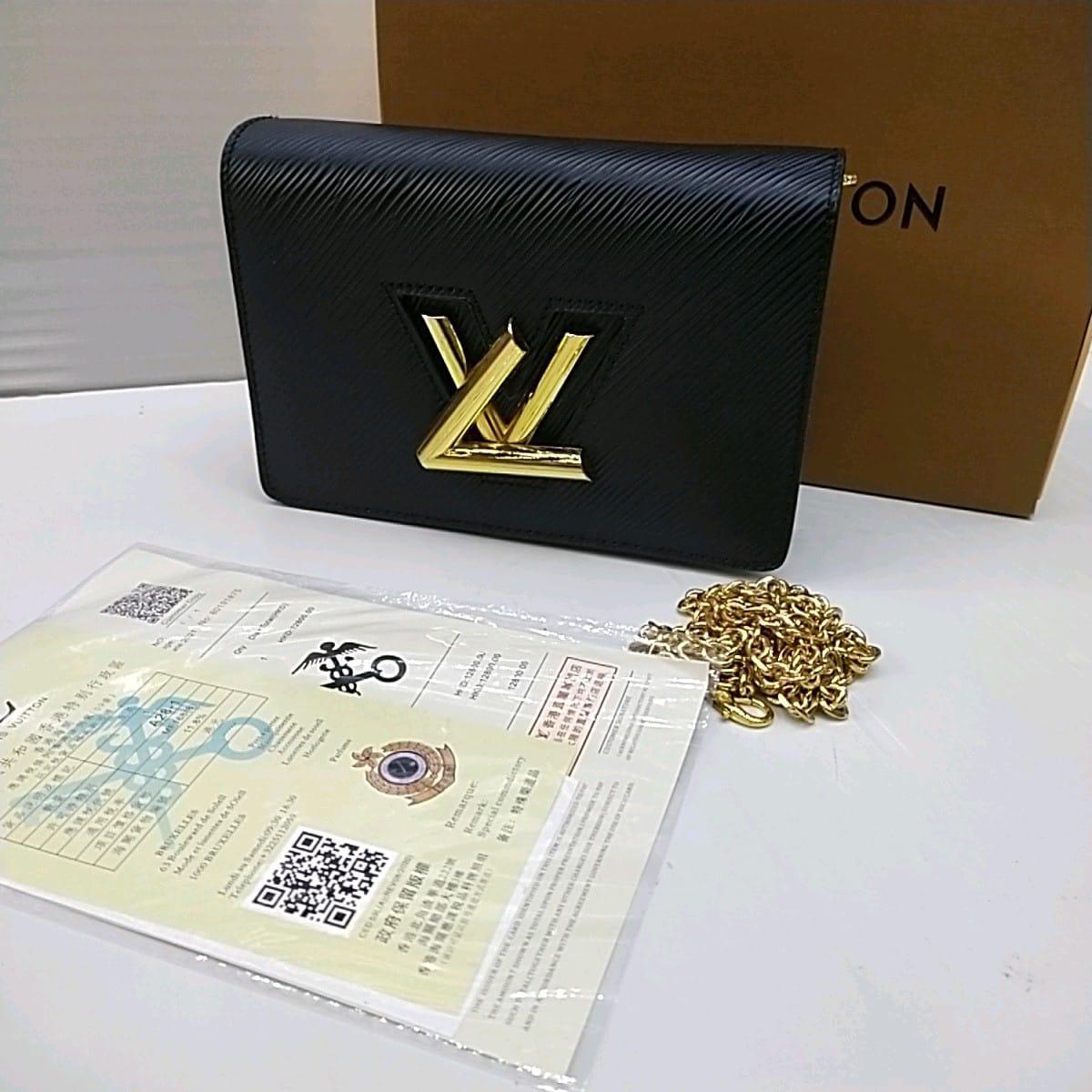 Louis Vuitton New Logo Crossbody Bag – Chic Edition (Black)