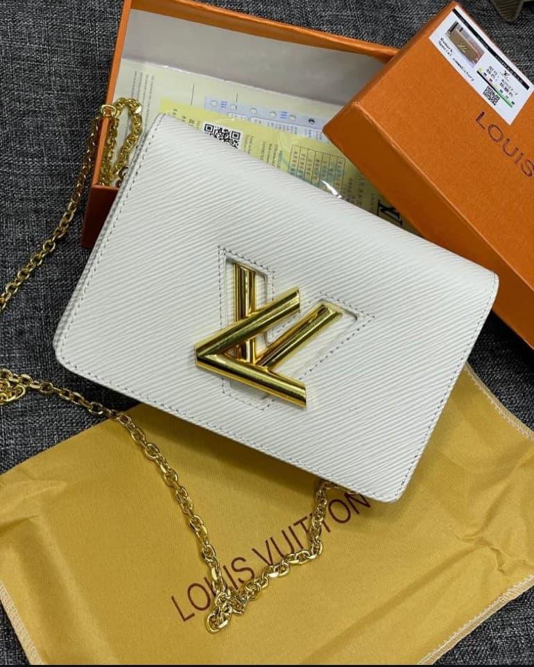 Louis Vuitton New Logo Crossbody Bag – Chic Edition (White)