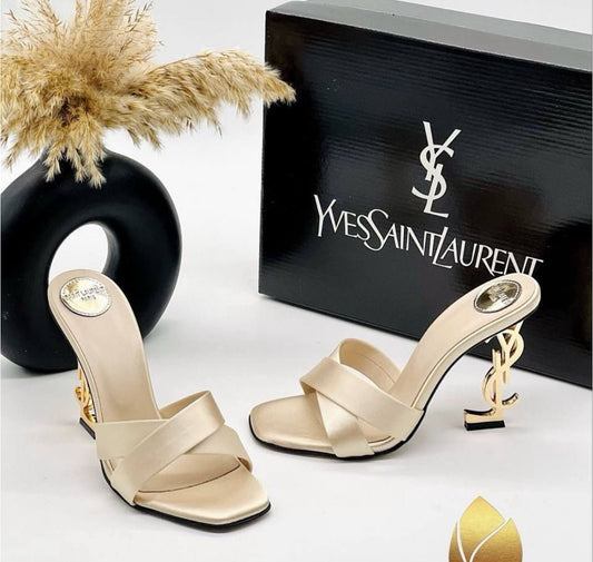 New Arrival: YSL Designer Heels – Premium Edition (Beige)