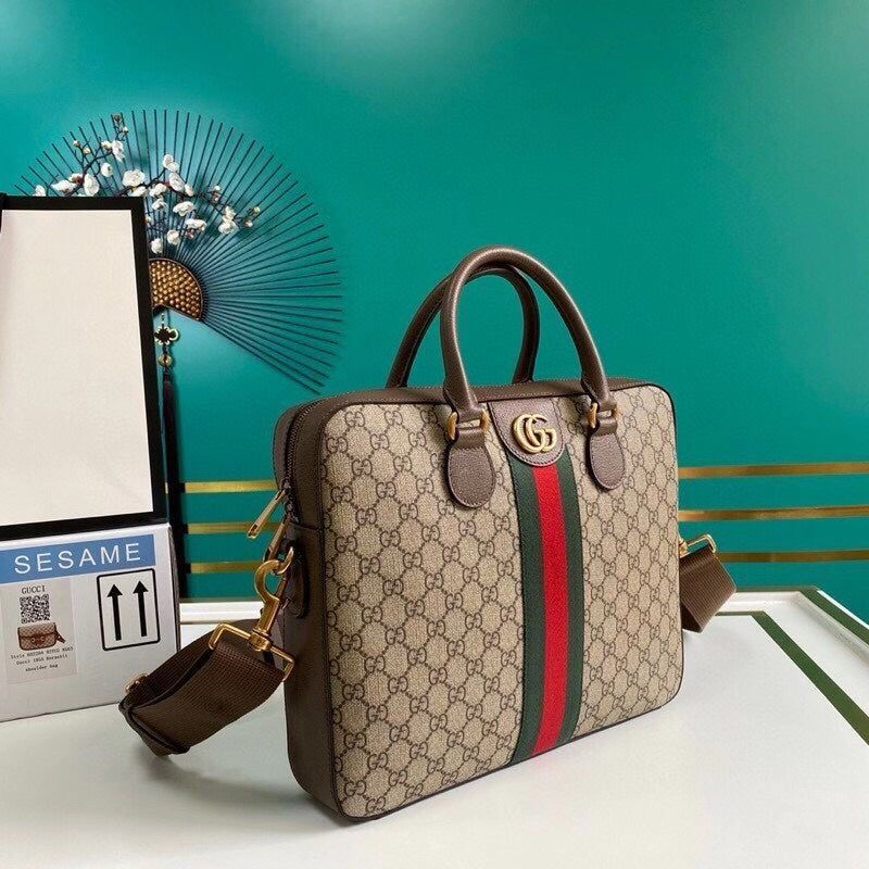 GUCCI Signature Handbag – Premium Edition (Brown-Grey)