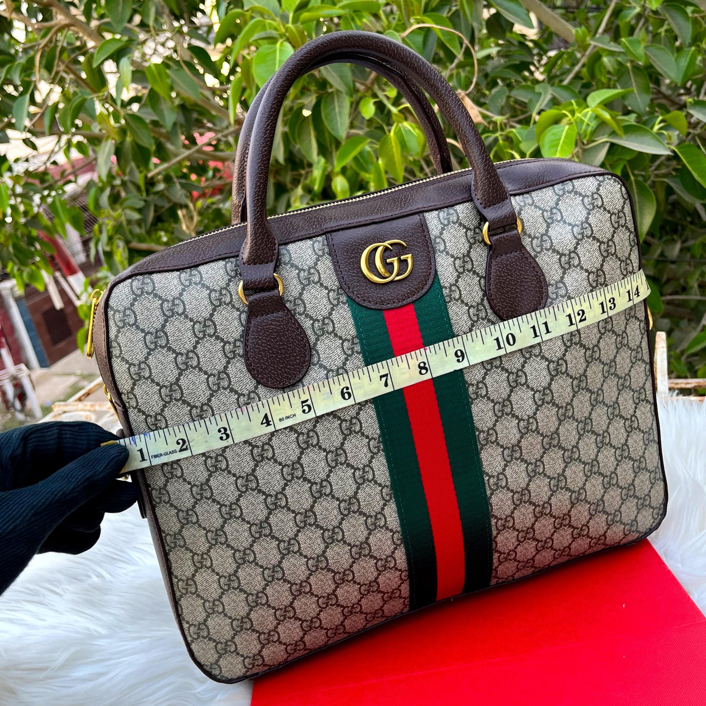 GUCCI Signature Handbag – Premium Edition (Brown-Grey)