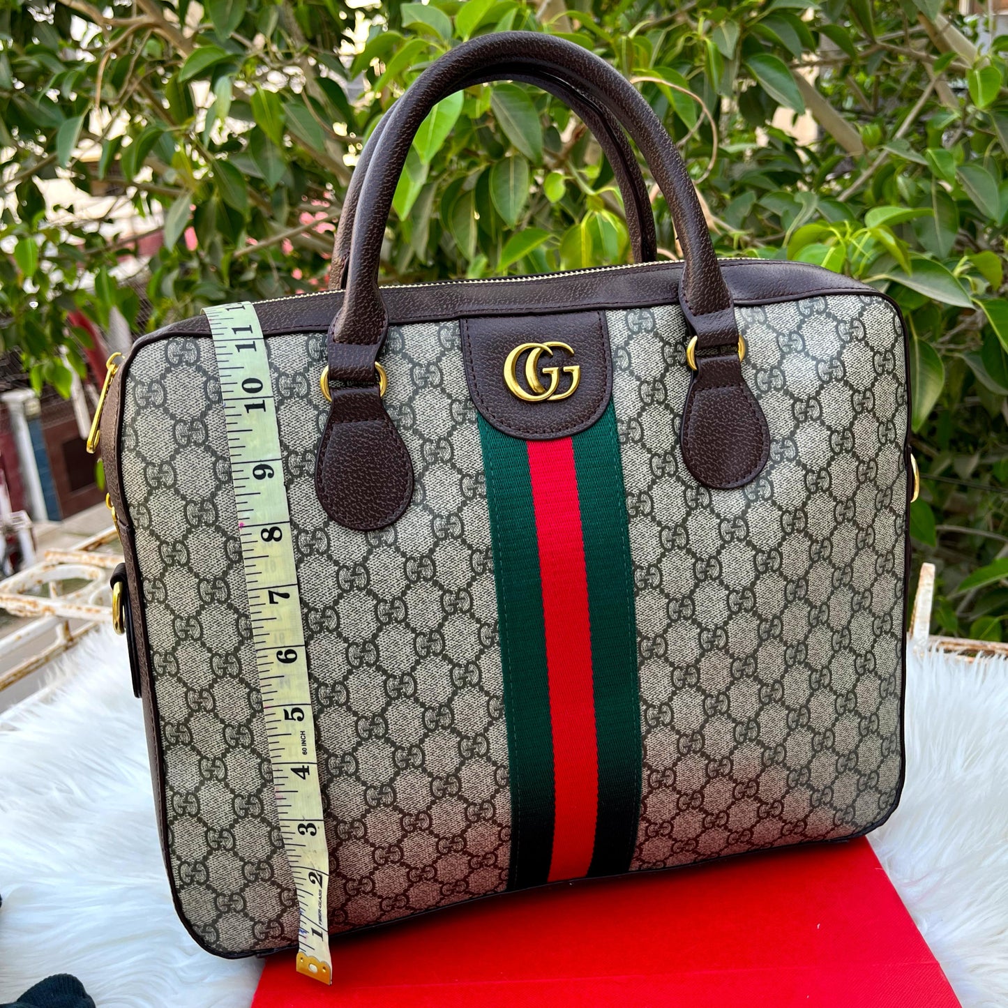 GUCCI Signature Handbag – Premium Edition (Brown-Grey)