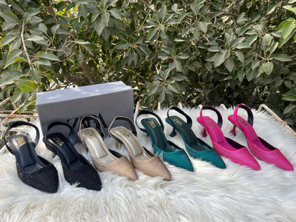 ZARA Signature Heels – Restocked & Trending (Green)