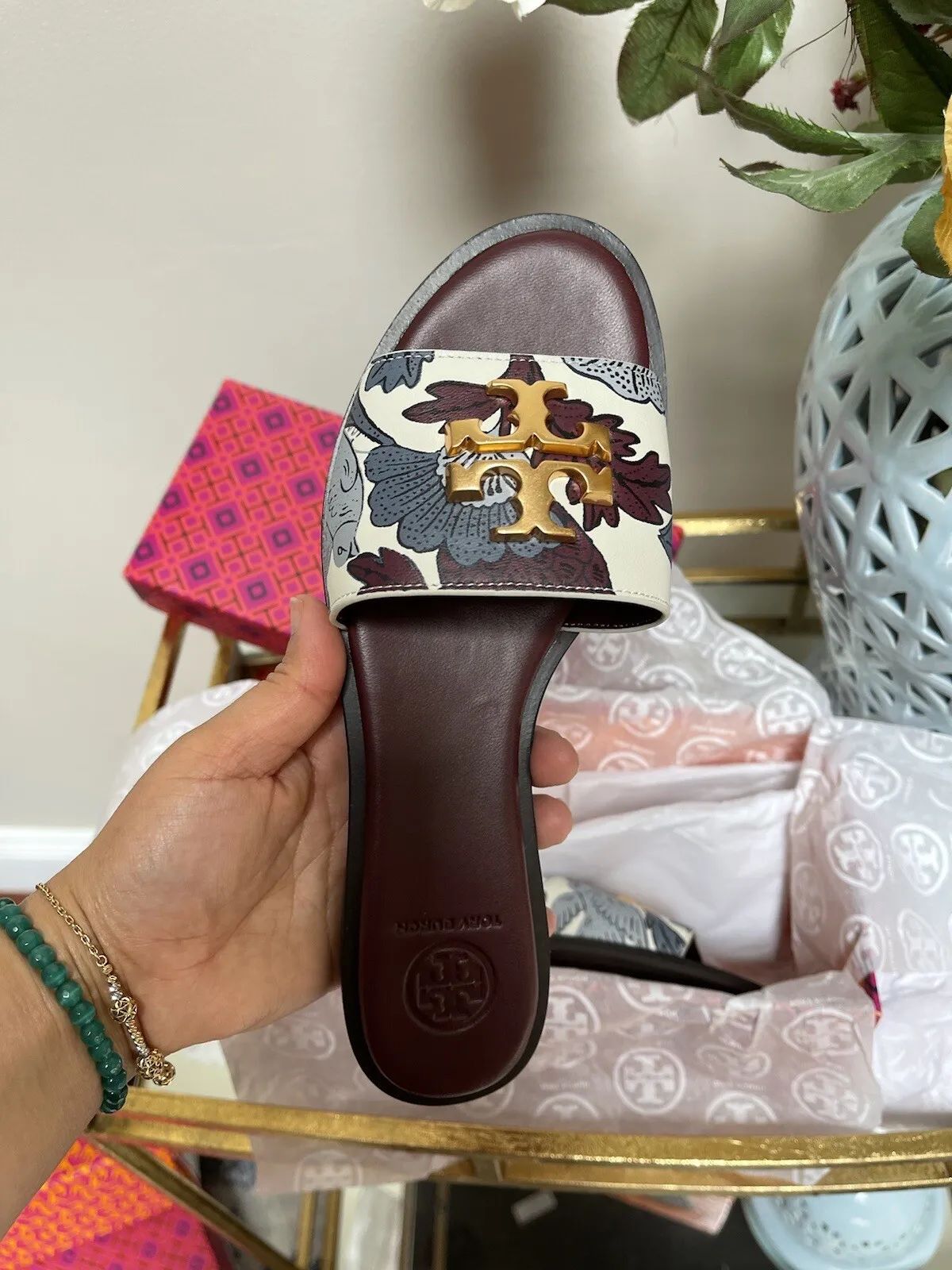Restocked: Tory Burch Signature Flats (Brown)