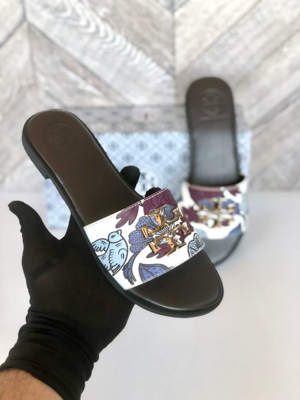Restocked: Tory Burch Signature Flats (Brown)