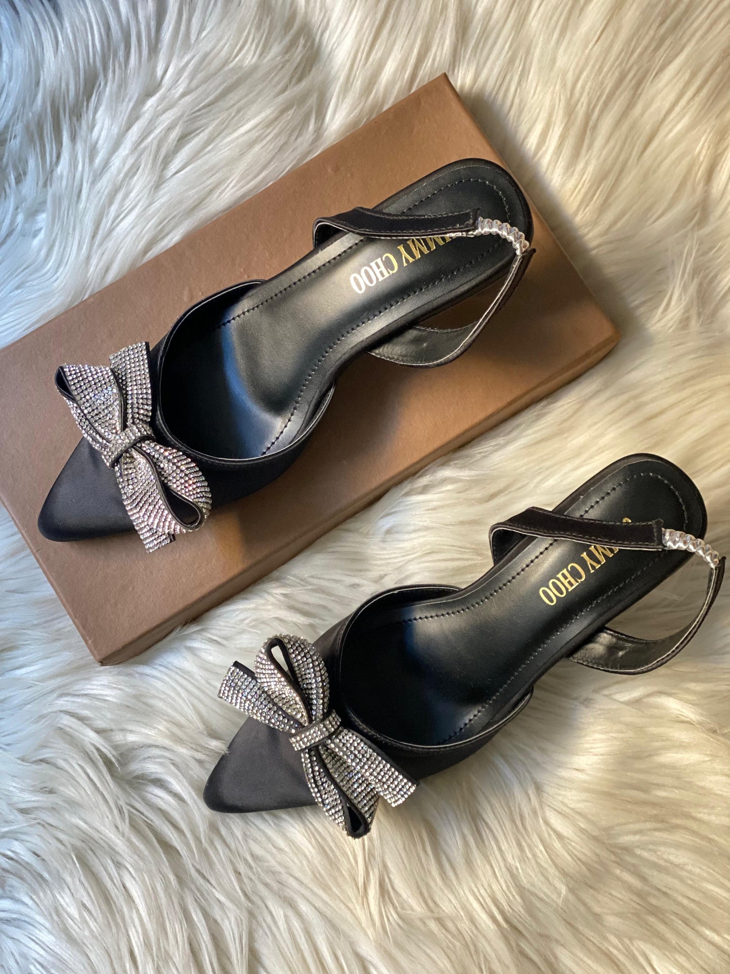 Restocked: Jimmy Choo Bow Heels (Black)