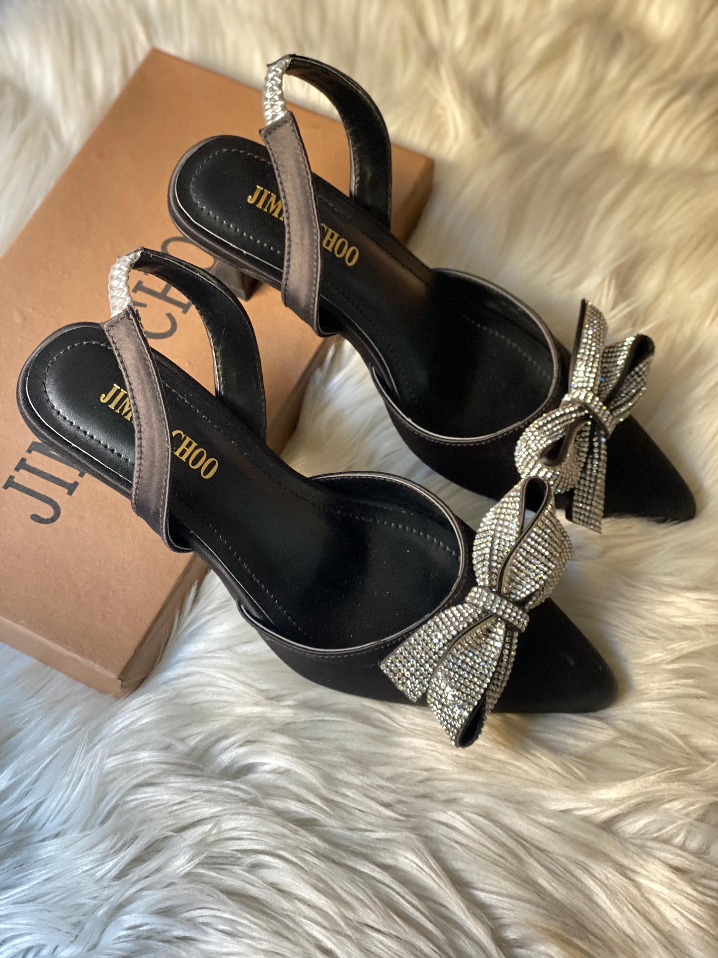 Restocked: Jimmy Choo Bow Heels (Black)