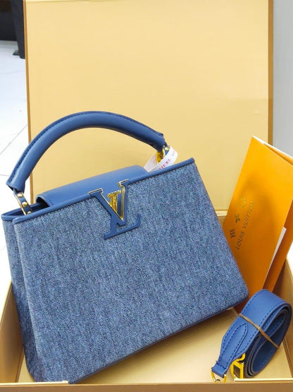 Louis Vuitton Capucines – Crystal Cruise 2025 Edition (Sky Blue)