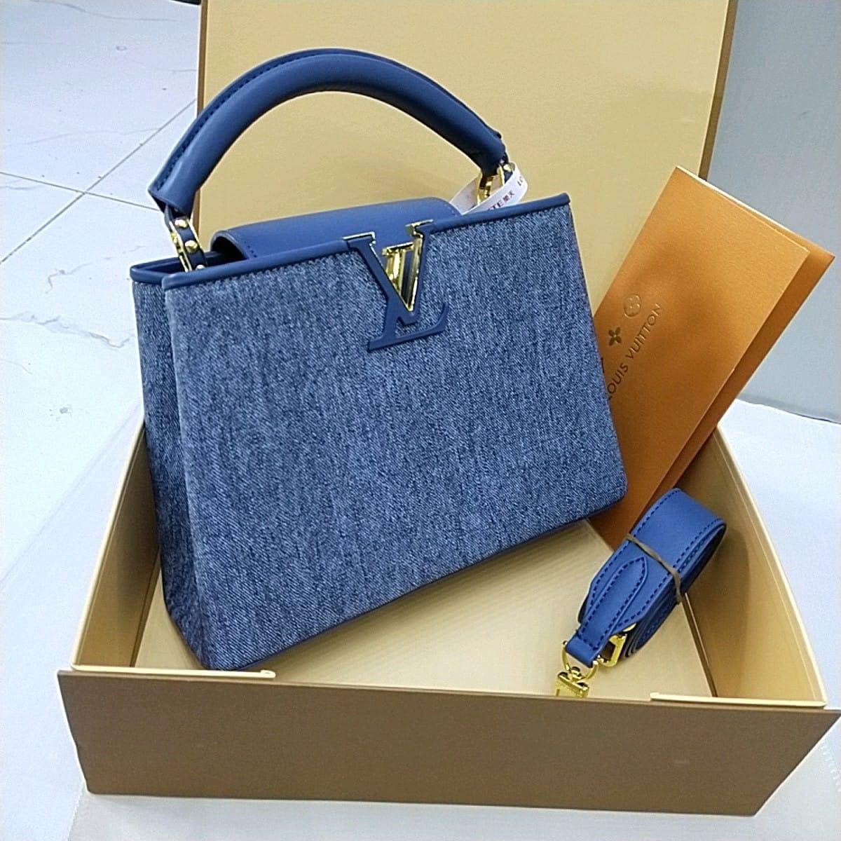 Louis Vuitton Capucines – Crystal Cruise 2025 Edition (Sky Blue)