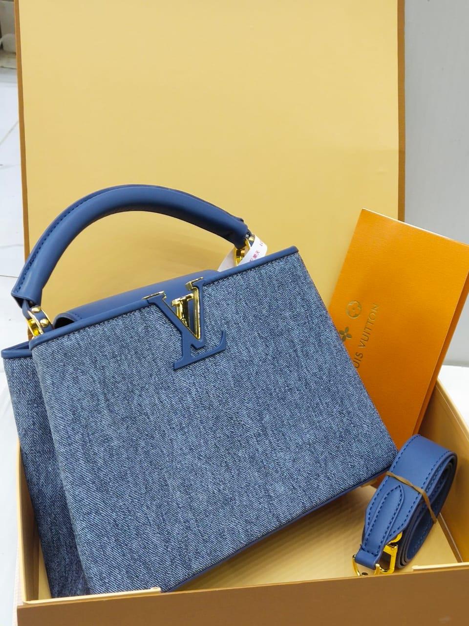 Louis Vuitton Capucines – Crystal Cruise 2025 Edition (Sky Blue)