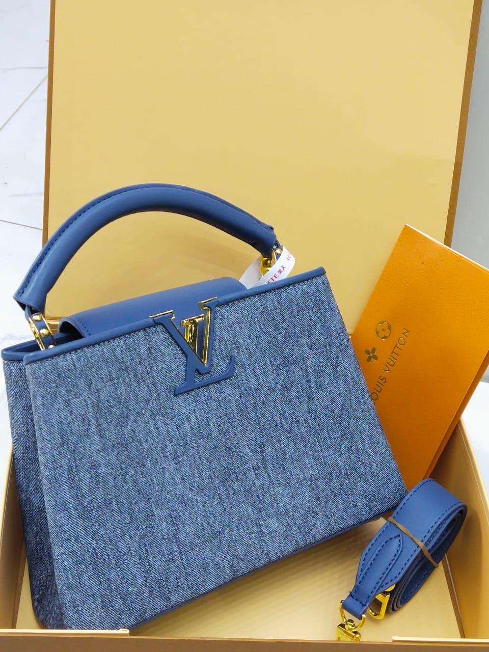 Louis Vuitton Capucines – Crystal Cruise 2025 Edition (Sky Blue)